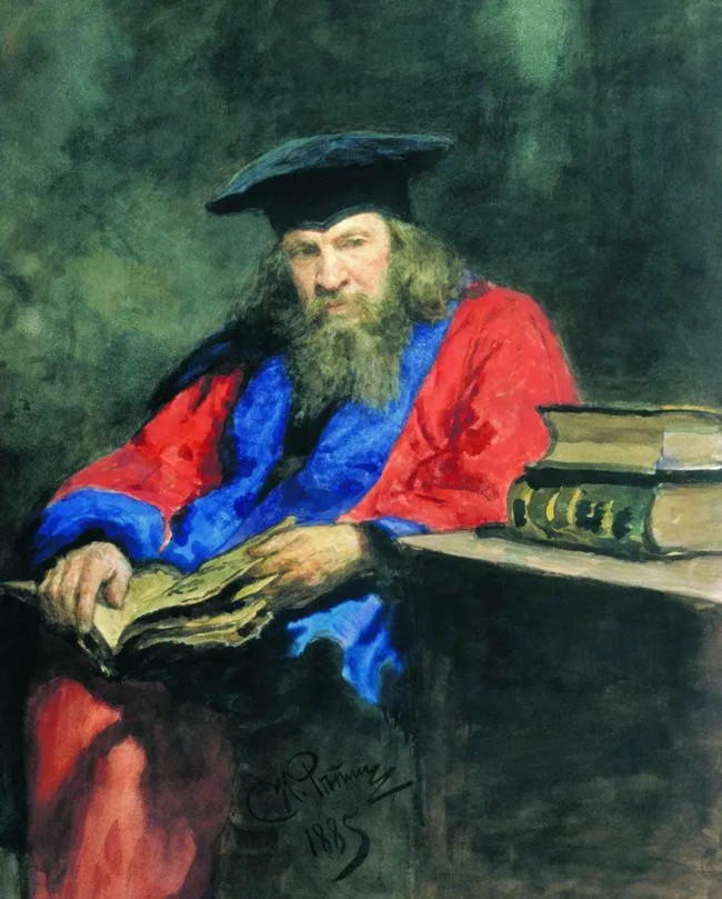 Портрет Д.И. Менделеева в мантии профессора Эдинбургского университета