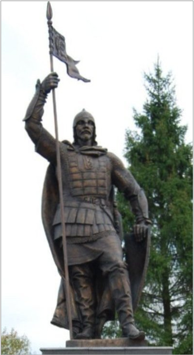 Памятник святому князю Александру Невскому в селе Березовка